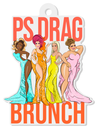 Load image into Gallery viewer, PS Drag Brunch Keychain
