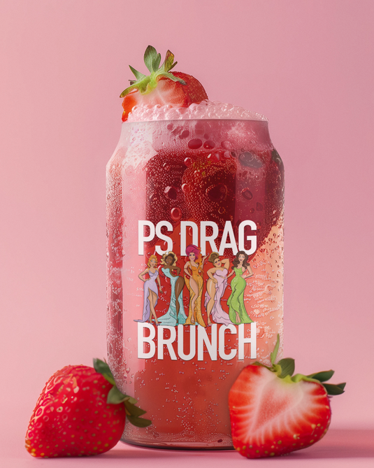 PS Drag Brunch Beer Can Glass