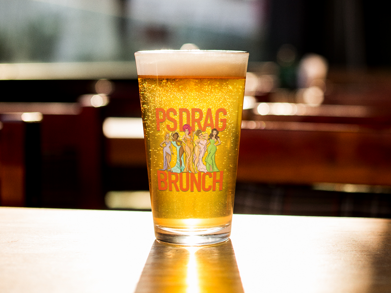 Load image into Gallery viewer, PS Drag Brunch Pint Glass
