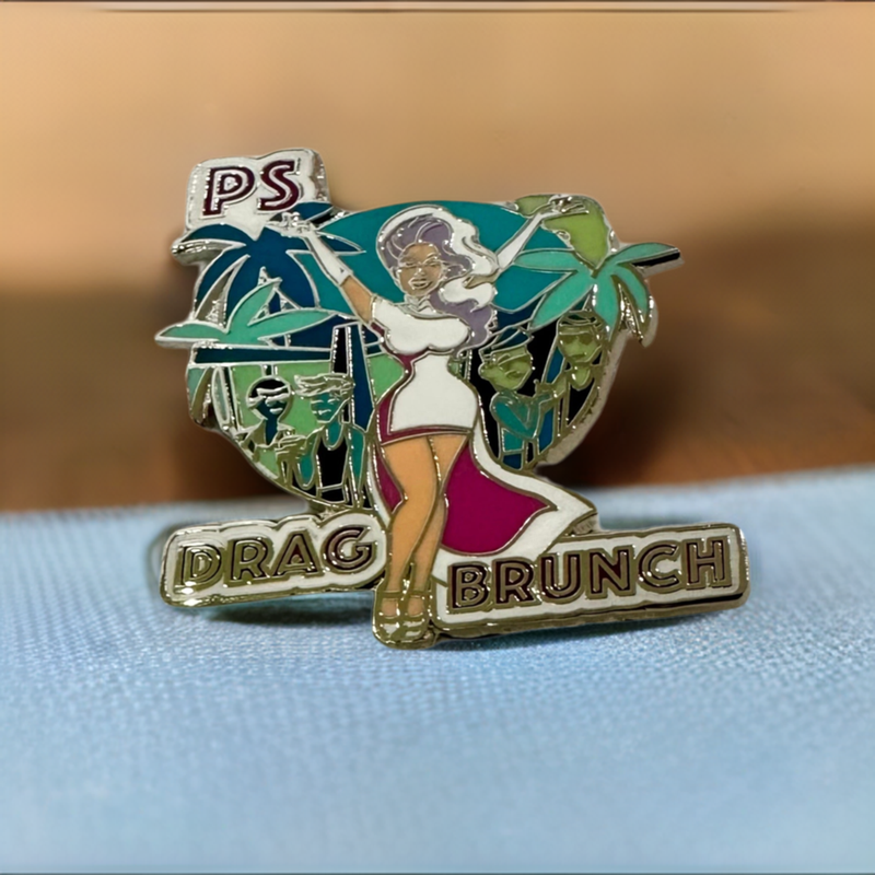 Load image into Gallery viewer, PS Drag Brunch Lapel Pin
