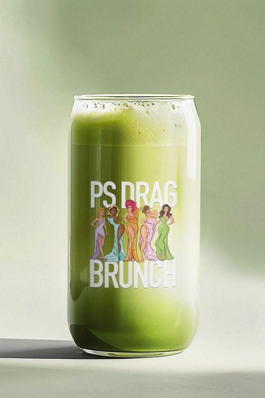 PS Drag Brunch Beer Can Glass