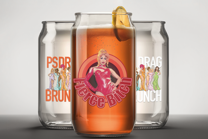 Load image into Gallery viewer, Fierce Bitch Beer Can Glass
