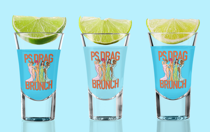 Load image into Gallery viewer, PS Drag Brunch 2oz Shot Glass
