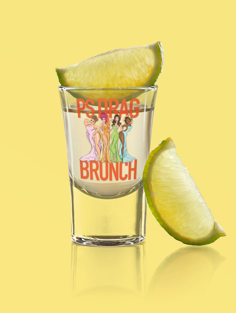 Load image into Gallery viewer, PS Drag Brunch 2oz Shot Glass
