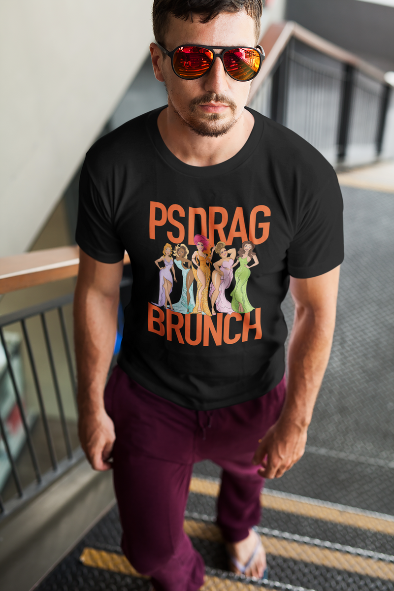 Load image into Gallery viewer, PS Drag Brunch Retired Logo T-Shirts
