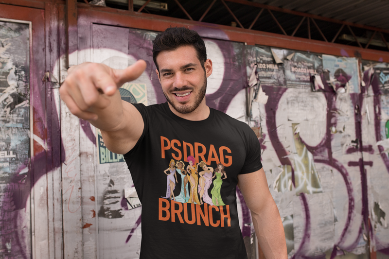 Load image into Gallery viewer, PS Drag Brunch Retired Logo T-Shirts
