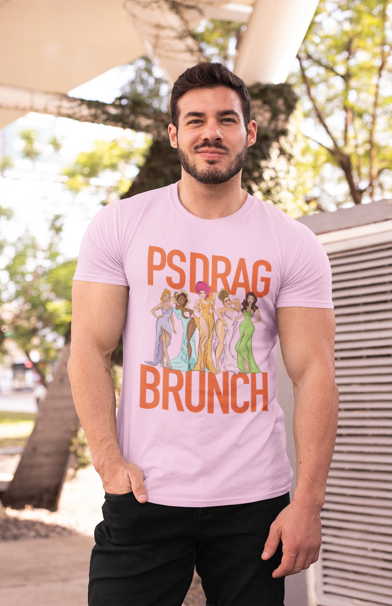 Load image into Gallery viewer, PS Drag Brunch Retired Logo T-Shirts
