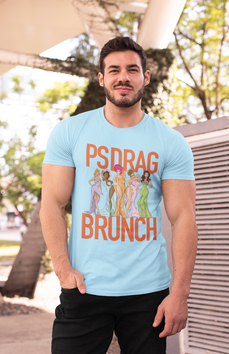 Load image into Gallery viewer, PS Drag Brunch Retired Logo T-Shirts
