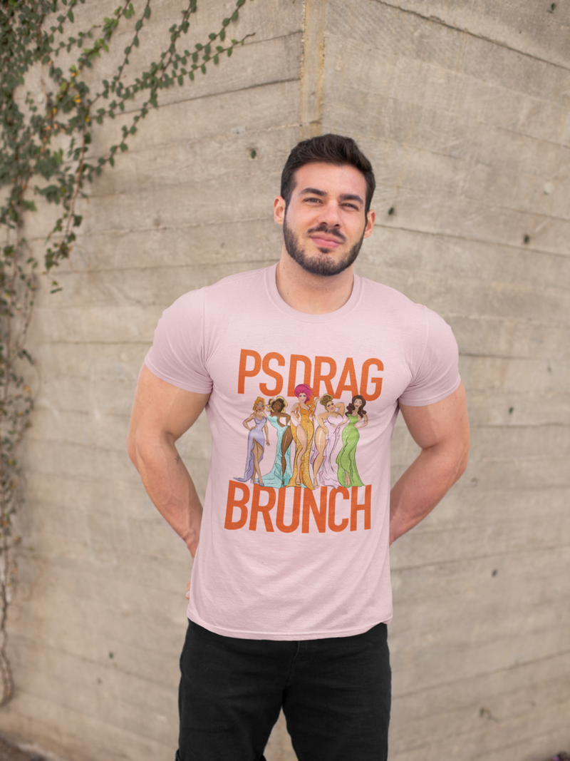 Load image into Gallery viewer, PS Drag Brunch Retired Logo T-Shirts
