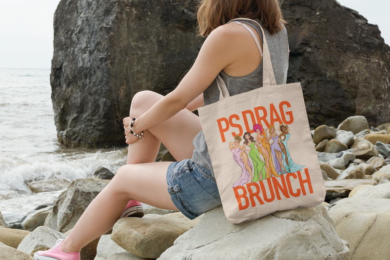 Load image into Gallery viewer, PS Drag Brunch Tote Bag
